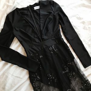 Tiger Mist Body Suit Mesh Dress